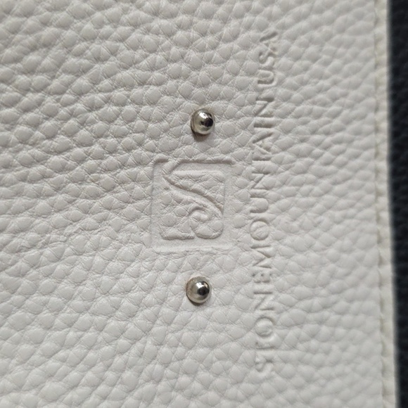 Stone Mountain USA Two-Tone Italian Leather Shoulder Bag/Purse/Hand Bag - Picture 3 of 15